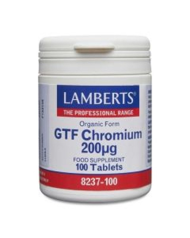 Lamberts GTF Chronium 200MCG, 100 tabs