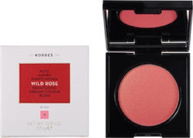Korres Wild Rose Vibrant Colour Blush 5.5gr 12 Golden Pink Άγριο Τριαντάφυλλο Ρουζ