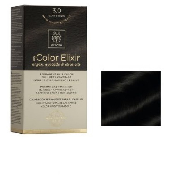 Apivita My Color Elixir Απόχρωση Νο3.0 Καστανό Σκούρο- 50ml