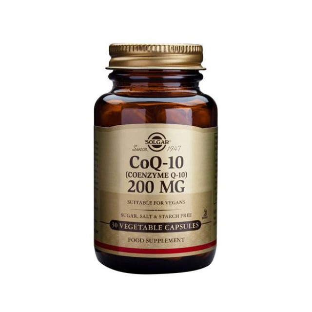 Solgar Coenzyme Q-10 200mg 30 Φυτικές Κάψουλες