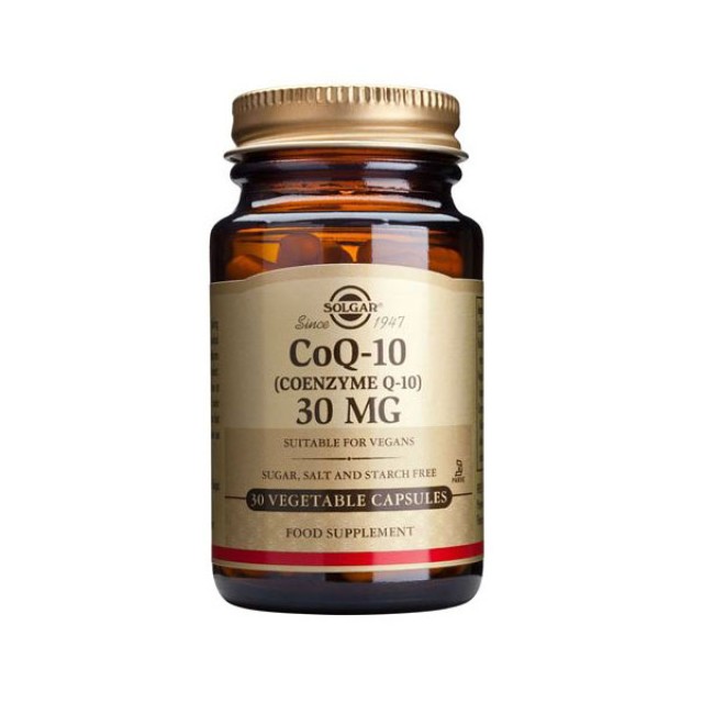 Solgar Coenzyme Q-10 30mg 30 Φυτικές Κάψουλες