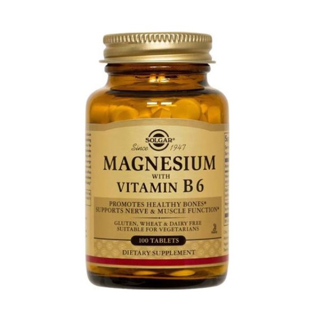 Solgar Magnesium + B6 100 Ταμπλέτες