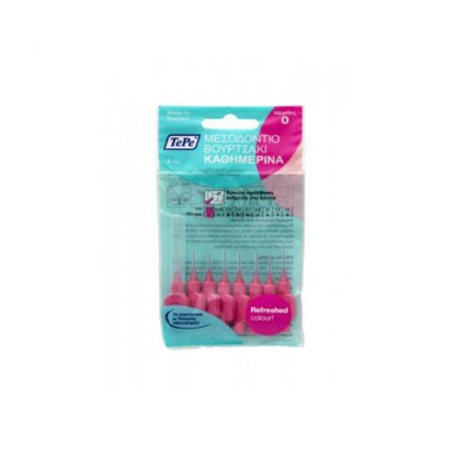 Tepe Μεσοδόντια Βουρτσάκια Φούξια Size 0 (0.4mm) 8pcs