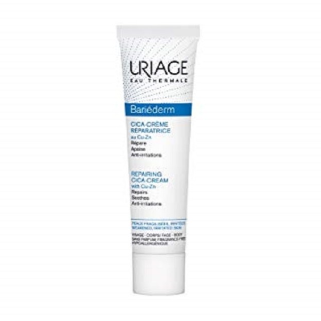 Uriage Bariederm Cica-Creme Reparatrice Cu-Zn Επανορθωτική Κρέμα για Όλη την Οικογένεια, για Πρόσωπο & Σώμα 40ml