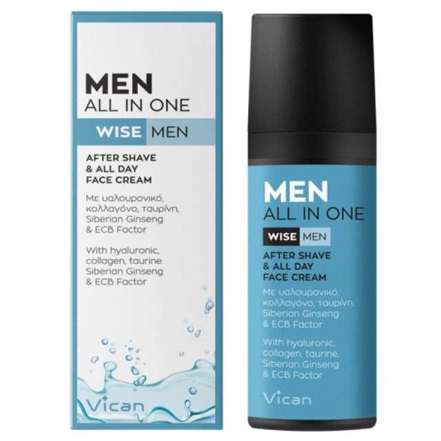 Vican Wise Men All in One After Shave & All Day Face Cream 50ml