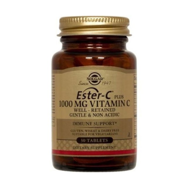 Solgar Ester-C Plus Vitamin C 1000mg 30 ταμπλέτες